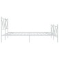 vidaXL Bettgestell mit Kopf- und Fußteil Metall Weiß 160x200 cm vidaXL Bettgestell mit Kopf- und Fußteil Metall Weiß 160x200 cm