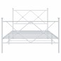 vidaXL Bettgestell mit Kopf- und Fußteil Metall Weiß 100x200 cm vidaXL Bettgestell mit Kopf- und Fußteil Metall Weiß 100x200 cm
