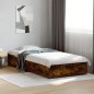 vidaXL Bettgestell Räuchereiche 100x200 cm Holzwerkstoff und Metall vidaXL Bettgestell Räuchereiche 100x200 cm Holzwerkstoff und Metall