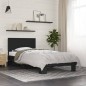 vidaXL Bettgestell Schwarz 75x190 cm Holzwerkstoff und Metall vidaXL Bettgestell Schwarz 75x190 cm Holzwerkstoff und Metall