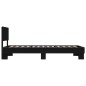 vidaXL Bettgestell Schwarz 75x190 cm Holzwerkstoff und Metall vidaXL Bettgestell Schwarz 75x190 cm Holzwerkstoff und Metall