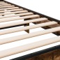 vidaXL Bettgestell Räuchereiche 90x190 cm Holzwerkstoff und Metall vidaXL Bettgestell Räuchereiche 90x190 cm Holzwerkstoff und Metall