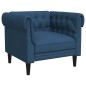 vidaXL 3-tlg. Sofagarnitur Blau Stoff vidaXL 3-tlg. Sofagarnitur Blau Stoff