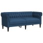 vidaXL 3-tlg. Sofagarnitur Blau Stoff vidaXL 3-tlg. Sofagarnitur Blau Stoff