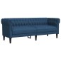 vidaXL 3-tlg. Sofagarnitur Blau Stoff vidaXL 3-tlg. Sofagarnitur Blau Stoff