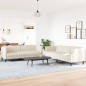 vidaXL 2-tlg. Sofagarnitur Creme Stoff vidaXL 2-tlg. Sofagarnitur Creme Stoff