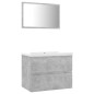 Badmöbel-Set Betongrau Holzwerkstoff Badmöbel-Set Betongrau Holzwerkstoff