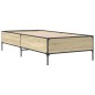 vidaXL Bettgestell Sonoma-Eiche 90x190 cm Holzwerkstoff und Metall vidaXL Bettgestell Sonoma-Eiche 90x190 cm Holzwerkstoff und Metall
