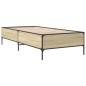 vidaXL Bettgestell Sonoma-Eiche 90x190 cm Holzwerkstoff und Metall vidaXL Bettgestell Sonoma-Eiche 90x190 cm Holzwerkstoff und Metall