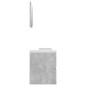 Badmöbel-Set Betongrau Holzwerkstoff Badmöbel-Set Betongrau Holzwerkstoff