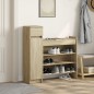 vidaXL Schuhschrank Sonoma-Eiche 100,5x28x100 cm Holzwerkstoff vidaXL Schuhschrank Sonoma-Eiche 100,5x28x100 cm Holzwerkstoff