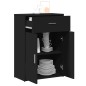 vidaXL Sideboard Schwarz 60x30x84 cm Holzwerkstoff vidaXL Sideboard Schwarz 60x30x84 cm Holzwerkstoff