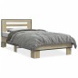 vidaXL Bettgestell Sonoma-Eiche 90x190 cm Holzwerkstoff und Metall vidaXL Bettgestell Sonoma-Eiche 90x190 cm Holzwerkstoff und Metall