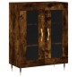 Highboard Räuchereiche 69,5x34x180 cm Holzwerkstoff Highboard Räuchereiche 69,5x34x180 cm Holzwerkstoff