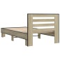 vidaXL Bettgestell Sonoma-Eiche 90x190 cm Holzwerkstoff und Metall vidaXL Bettgestell Sonoma-Eiche 90x190 cm Holzwerkstoff und Metall