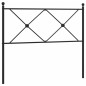 vidaXL Kopfteil Metall Schwarz 107 cm vidaXL Kopfteil Metall Schwarz 107 cm