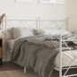 vidaXL Kopfteil Metall Weiß 150 cm