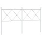 vidaXL Kopfteil Metall Weiß 150 cm