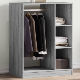 vidaXL Kleiderschrank Räuchereiche 77x48x102 cm Holzwerkstoff