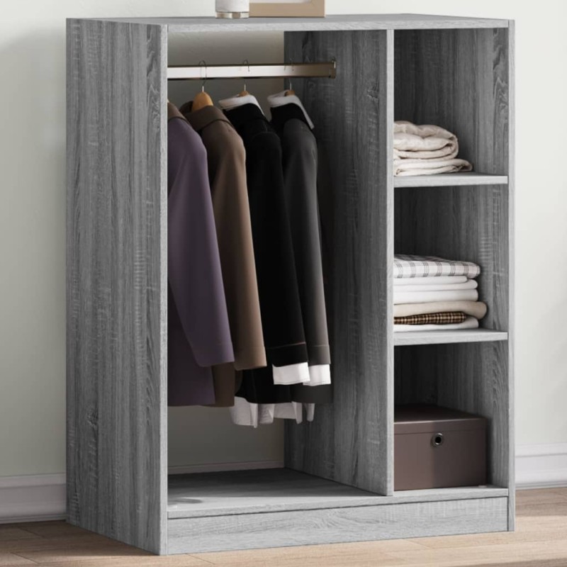 vidaXL Kleiderschrank Räuchereiche 77x48x102 cm Holzwerkstoff vidaXL Kleiderschrank Räuchereiche 77x48x102 cm Holzwerkstoff