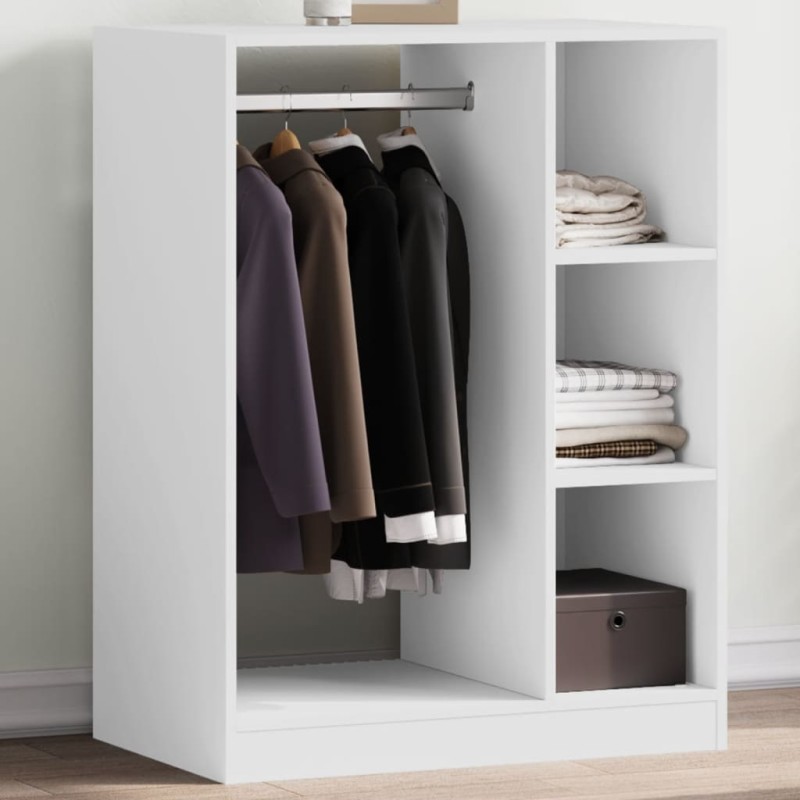 vidaXL Kleiderschrank Weiß 77x48x102 cm Holzwerkstoff vidaXL Kleiderschrank Weiß 77x48x102 cm Holzwerkstoff