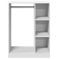 vidaXL Kleiderschrank Weiß 77x48x102 cm Holzwerkstoff vidaXL Kleiderschrank Weiß 77x48x102 cm Holzwerkstoff