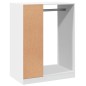 vidaXL Kleiderschrank Weiß 77x48x102 cm Holzwerkstoff vidaXL Kleiderschrank Weiß 77x48x102 cm Holzwerkstoff