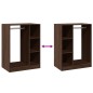 vidaXL Kleiderschrank Braun Eichen-Optik 77x48x102 cm Holzwerkstoff vidaXL Kleiderschrank Braun Eichen-Optik 77x48x102 cm Holzwerkstoff