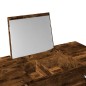 vidaXL Schminktisch mit Spiegel Räuchereiche 100x45x76 cm vidaXL Schminktisch mit Spiegel Räuchereiche 100x45x76 cm