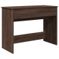 vidaXL Schminktisch mit Spiegel Braun Eichen-Optik 100x45x76 cm vidaXL Schminktisch mit Spiegel Braun Eichen-Optik 100x45x76 cm