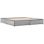 vidaXL Bettgestell Grau Sonoma 200x200 cm Holzwerkstoff und Metall vidaXL Bettgestell Grau Sonoma 200x200 cm Holzwerkstoff und Metall