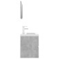 Badmöbel-Set Betongrau Holzwerkstoff Badmöbel-Set Betongrau Holzwerkstoff