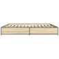 vidaXL Bettgestell Sonoma-Eiche 160x200 cm Holzwerkstoff und Metall vidaXL Bettgestell Sonoma-Eiche 160x200 cm Holzwerkstoff und Metall