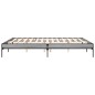 vidaXL Bettgestell Grau Sonoma 180x200 cm Holzwerkstoff und Metall vidaXL Bettgestell Grau Sonoma 180x200 cm Holzwerkstoff und Metall