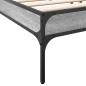 vidaXL Bettgestell Grau Sonoma 180x200 cm Holzwerkstoff und Metall vidaXL Bettgestell Grau Sonoma 180x200 cm Holzwerkstoff und Metall