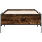 vidaXL Bettgestell Räuchereiche 75x190 cm Holzwerkstoff und Metall vidaXL Bettgestell Räuchereiche 75x190 cm Holzwerkstoff und Metall