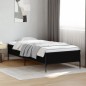 vidaXL Bettgestell Schwarz 75x190 cm Holzwerkstoff und Metall vidaXL Bettgestell Schwarz 75x190 cm Holzwerkstoff und Metall