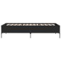vidaXL Bettgestell Schwarz 75x190 cm Holzwerkstoff und Metall vidaXL Bettgestell Schwarz 75x190 cm Holzwerkstoff und Metall