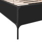 vidaXL Bettgestell Schwarz 75x190 cm Holzwerkstoff und Metall vidaXL Bettgestell Schwarz 75x190 cm Holzwerkstoff und Metall