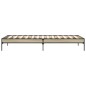 vidaXL Bettgestell Sonoma-Eiche 90x190 cm Holzwerkstoff und Metall vidaXL Bettgestell Sonoma-Eiche 90x190 cm Holzwerkstoff und Metall