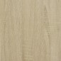 vidaXL Bettgestell Sonoma-Eiche 90x190 cm Holzwerkstoff und Metall vidaXL Bettgestell Sonoma-Eiche 90x190 cm Holzwerkstoff und Metall