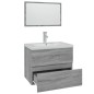 vidaXL Badmöbel-Set Grau Sonoma Holzwerkstoff vidaXL Badmöbel-Set Grau Sonoma Holzwerkstoff