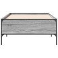 vidaXL Bettgestell Grau Sonoma 100x200 cm Holzwerkstoff und Metall vidaXL Bettgestell Grau Sonoma 100x200 cm Holzwerkstoff und Metall