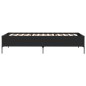 vidaXL Bettgestell Schwarz 90x200 cm Holzwerkstoff und Metall vidaXL Bettgestell Schwarz 90x200 cm Holzwerkstoff und Metall