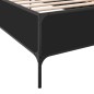 vidaXL Bettgestell Schwarz 90x200 cm Holzwerkstoff und Metall vidaXL Bettgestell Schwarz 90x200 cm Holzwerkstoff und Metall