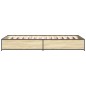 vidaXL Bettgestell Sonoma-Eiche 75x190 cm Holzwerkstoff und Metall vidaXL Bettgestell Sonoma-Eiche 75x190 cm Holzwerkstoff und Metall