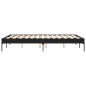 vidaXL Bettgestell Schwarz 120x190 cm Holzwerkstoff und Metall vidaXL Bettgestell Schwarz 120x190 cm Holzwerkstoff und Metall