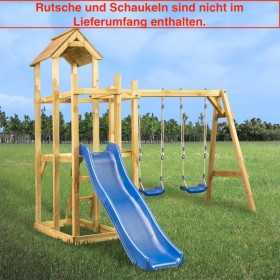 vidaXL Spielturm 285x120x226,5 cm Kiefernholz Imprägniert