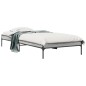 vidaXL Bettgestell Grau Sonoma 75x190 cm Holzwerkstoff und Metall vidaXL Bettgestell Grau Sonoma 75x190 cm Holzwerkstoff und Metall