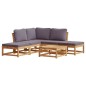 vidaXL 6-tlg. Garten-Lounge-Set mit Kissen Massivholz Akazie vidaXL 6-tlg. Garten-Lounge-Set mit Kissen Massivholz Akazie